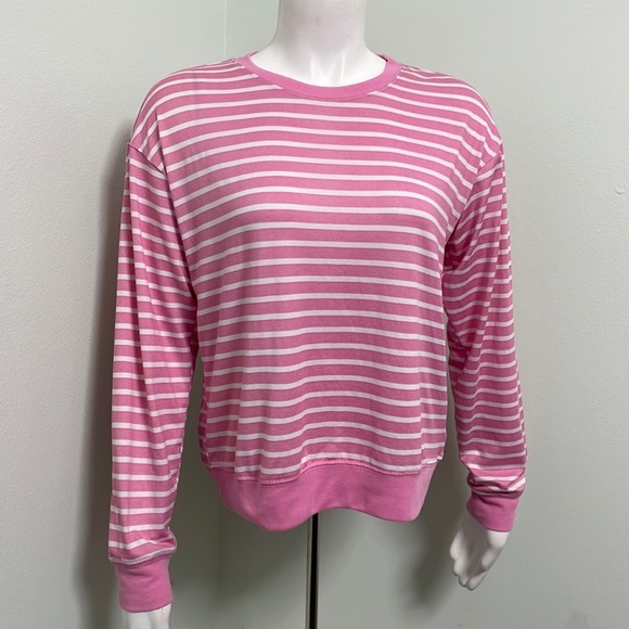 Draper James Pink & White Stripe PJ Shirt - Picture 1 of 5